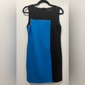 Premise Blue and Black Mini Dress
